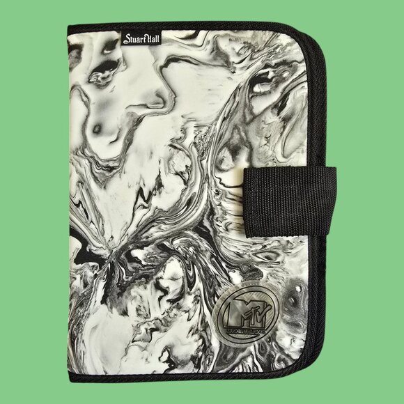 Vintage Stuart Hall MTV Rubber Notebook Cover Folder Black & White for 6" x 9" - Picture 1 of 11